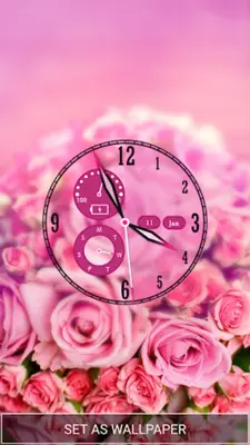 Flower Clock Live Wallpaper android App screenshot 4