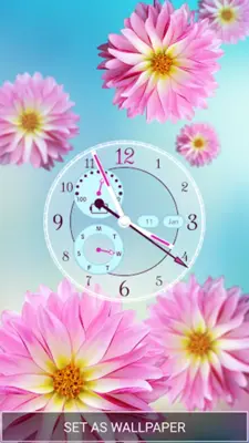 Flower Clock Live Wallpaper android App screenshot 6